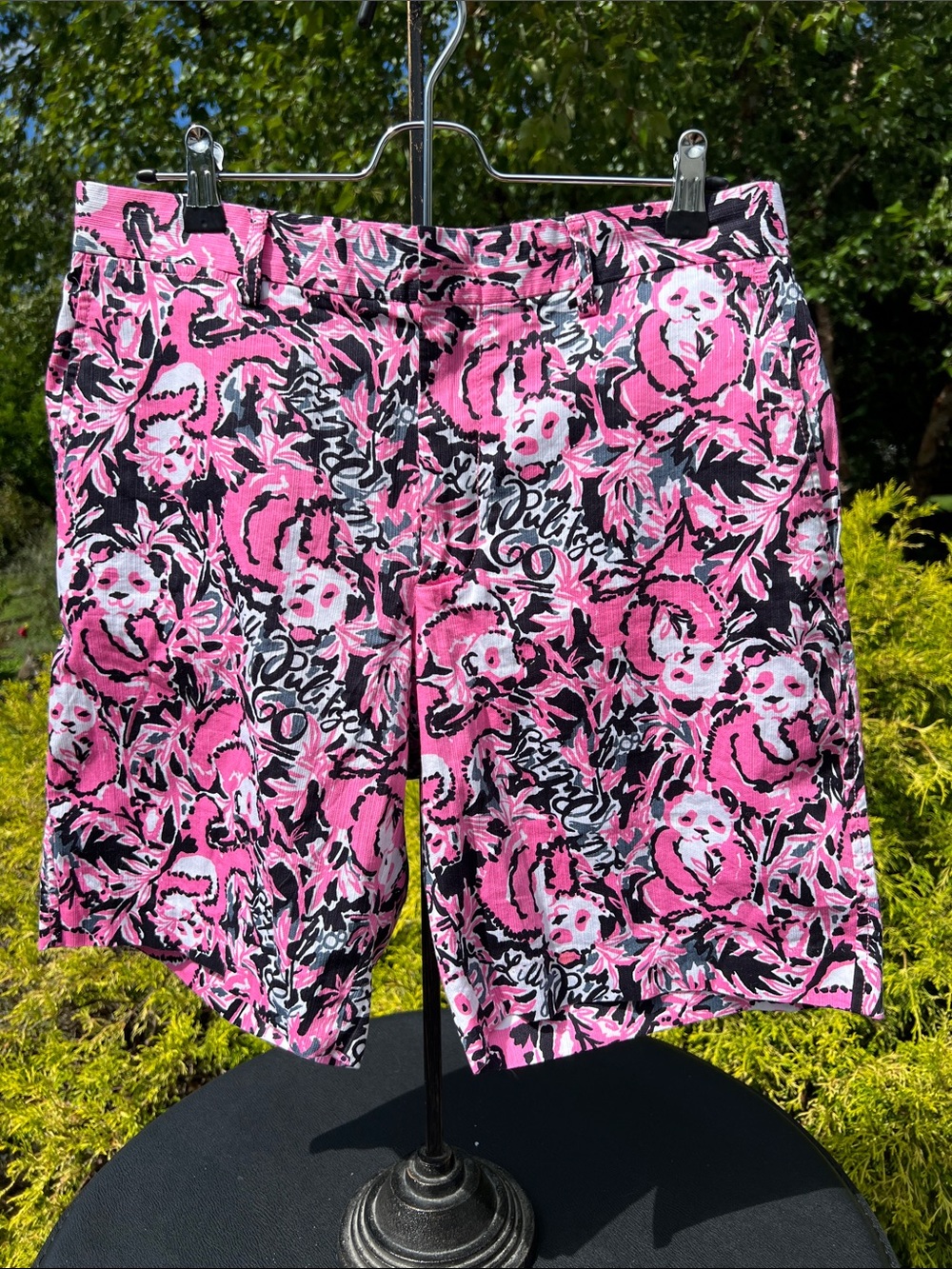 NWT Lilly Pulitzer Mens Beaumont Panda Shorts “ Hanging With My Boo”